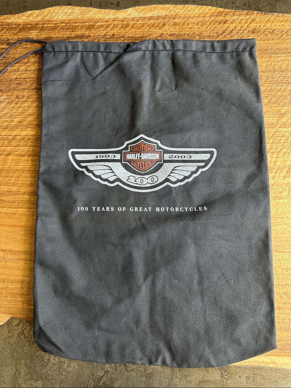 Harley Davidson 2003 100th Anniversary Cloth Storage Bag